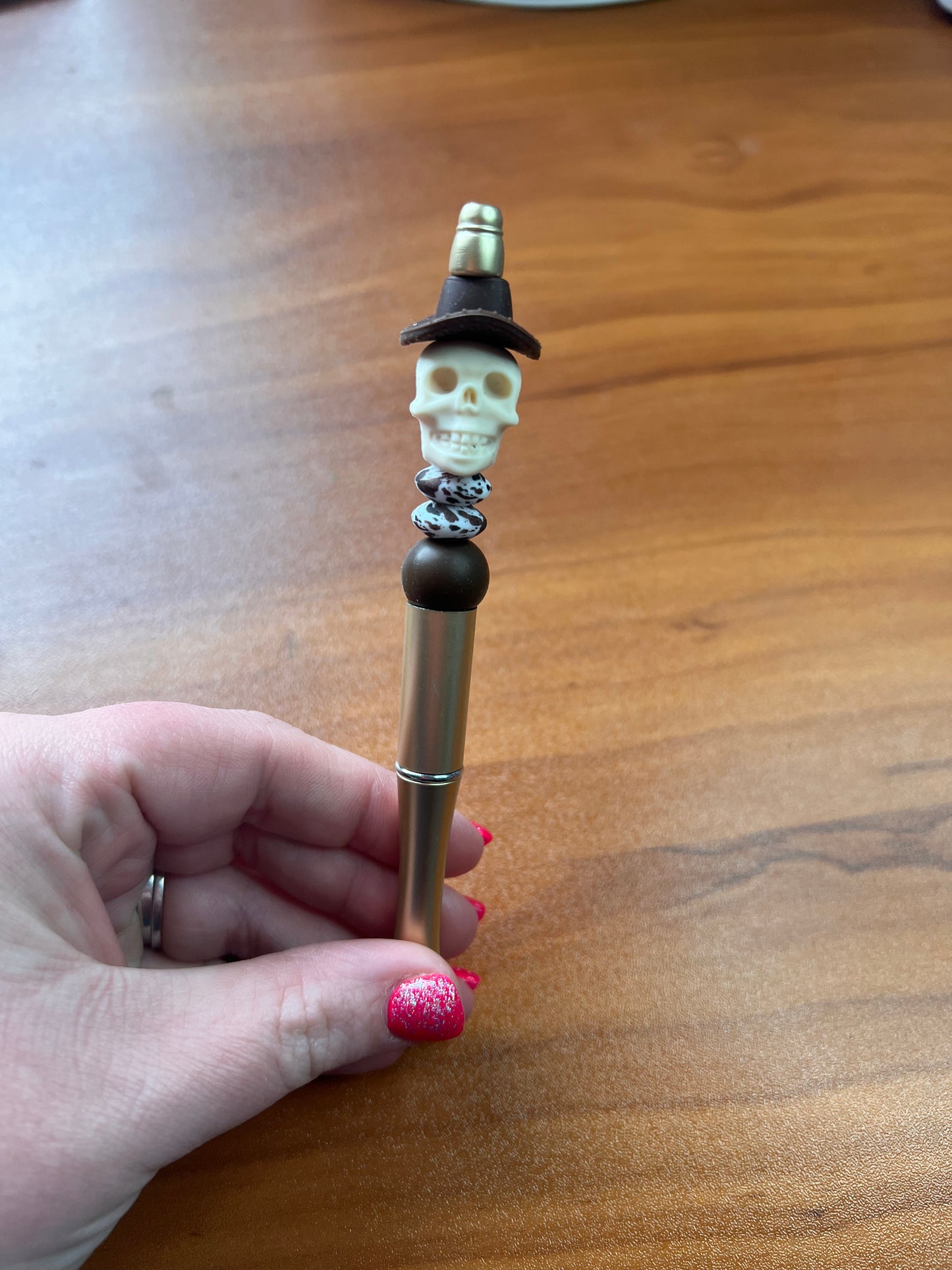 Brown Skelton Pen