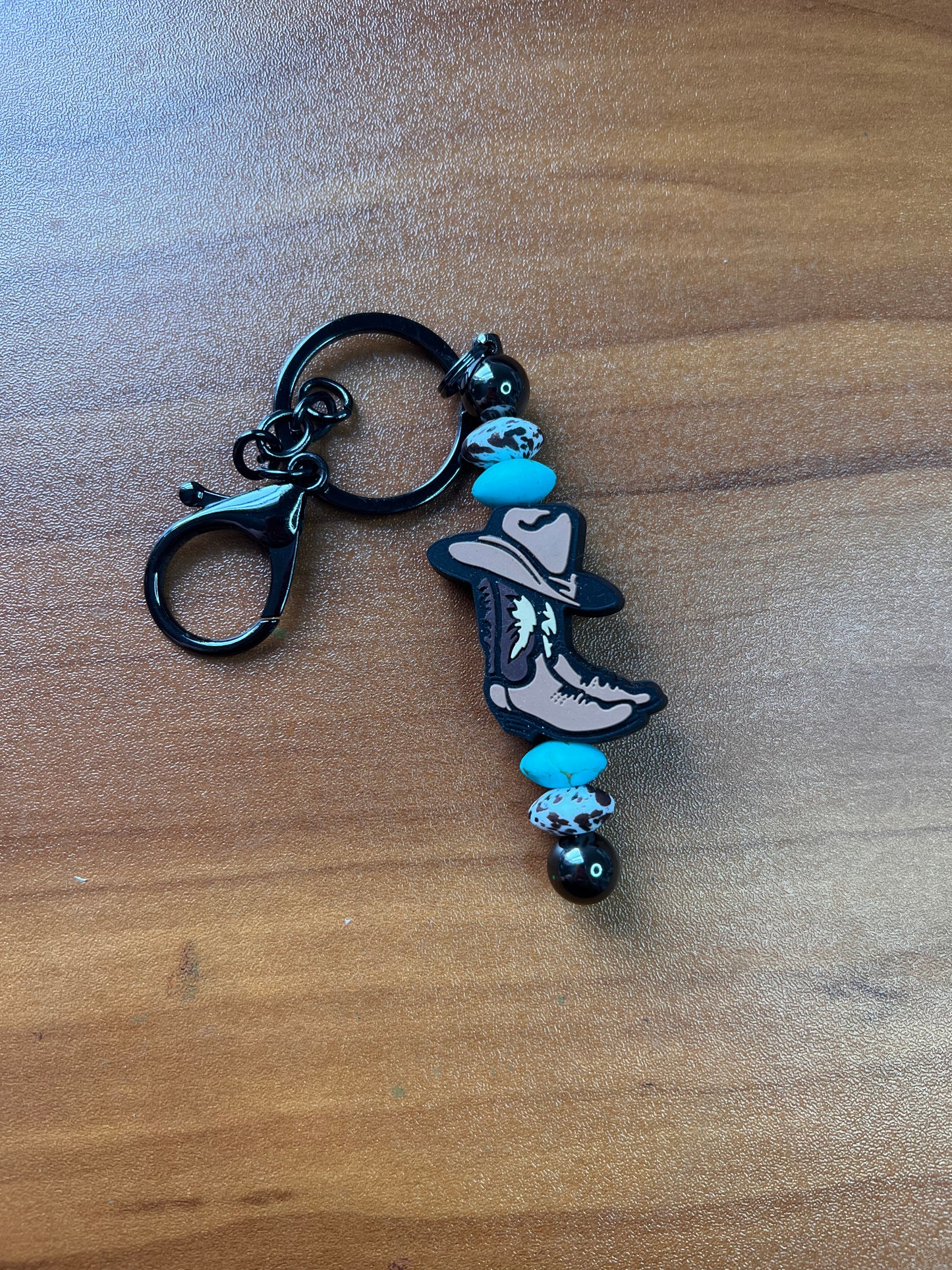 Western Boots Bar keychain