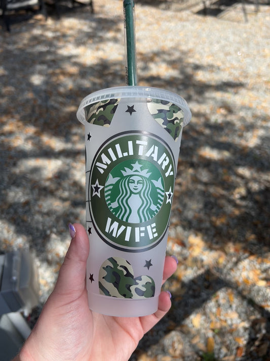 Military Wife Cold Cup